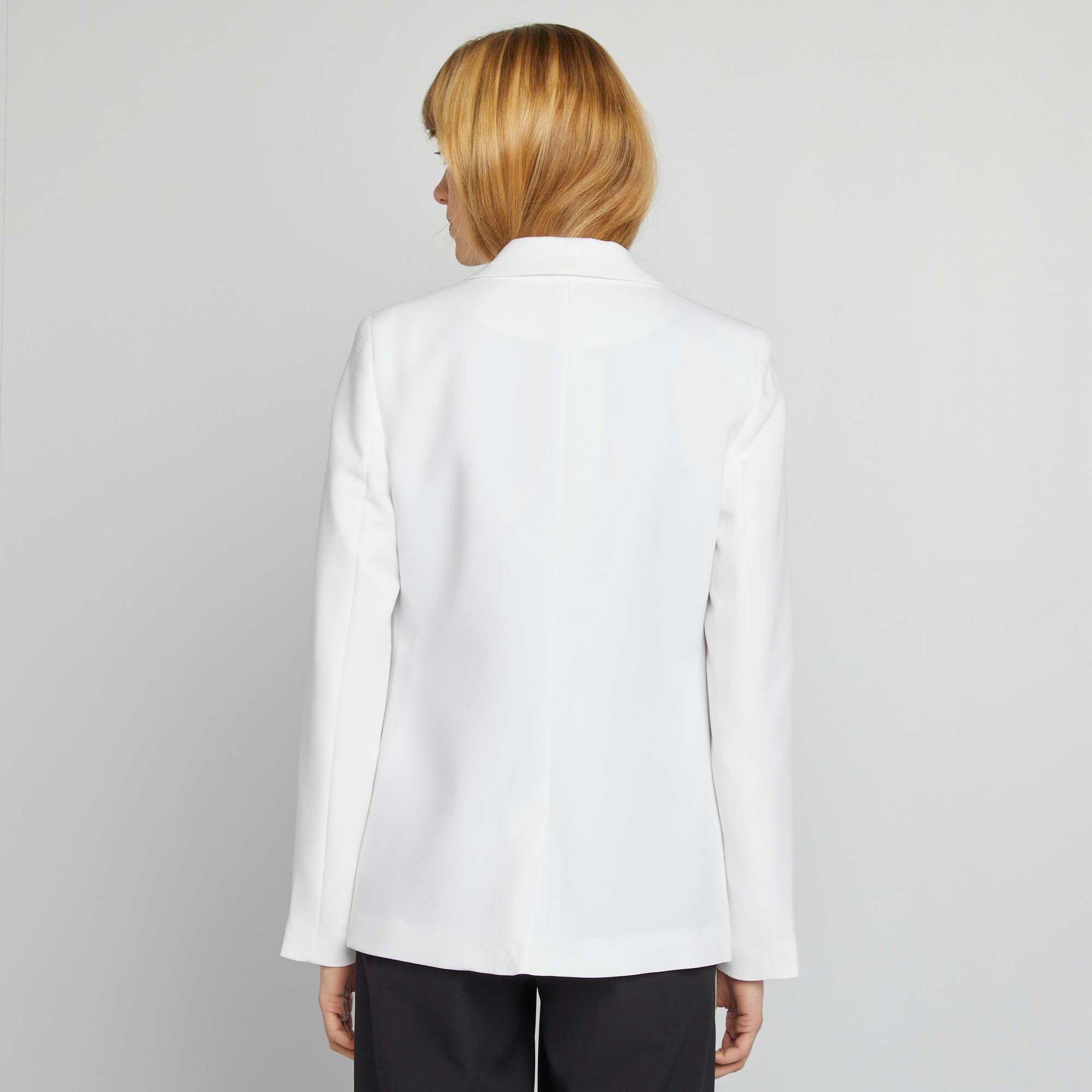 Veste blazer mi-longue BLANC