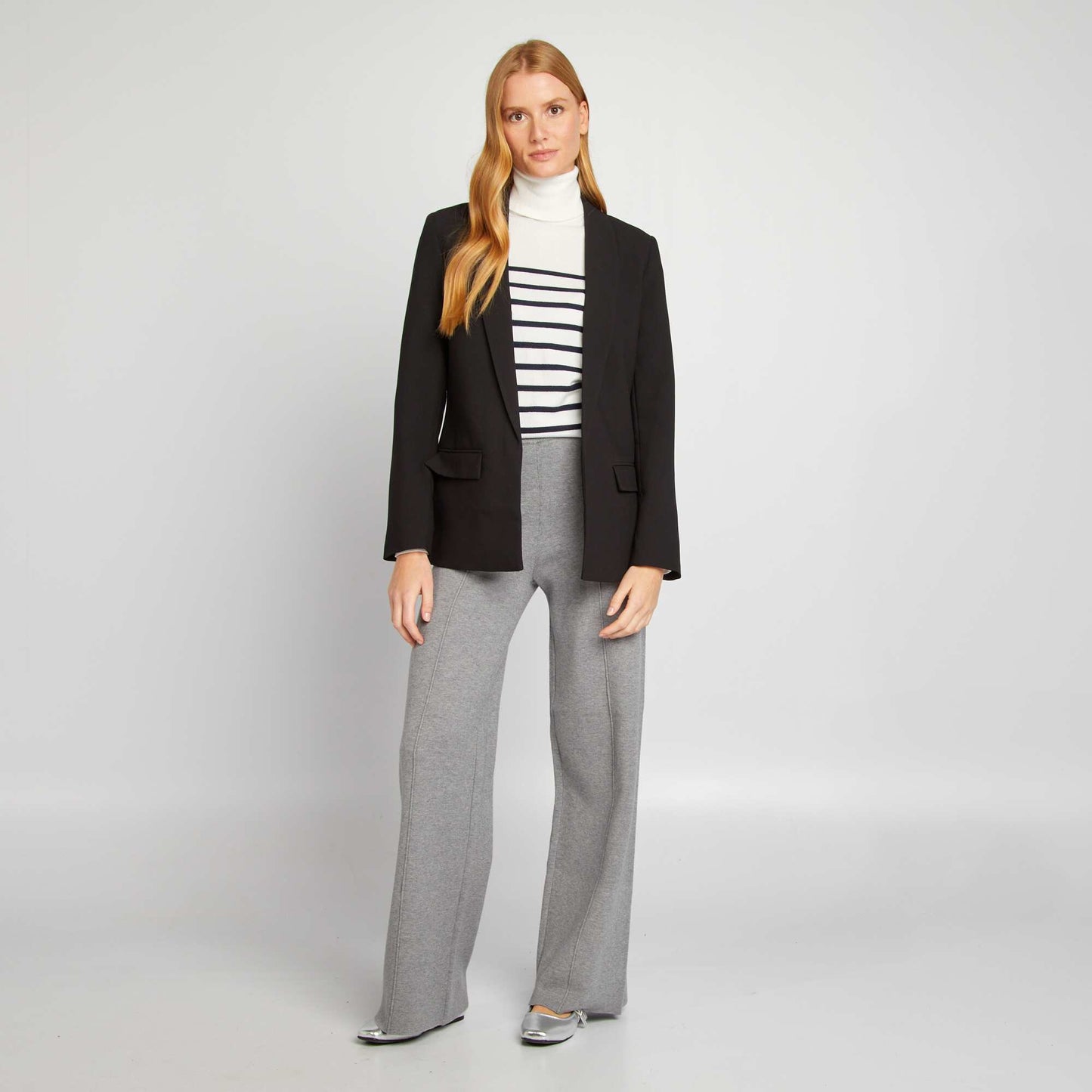 Veste blazer mi-longue NOIR