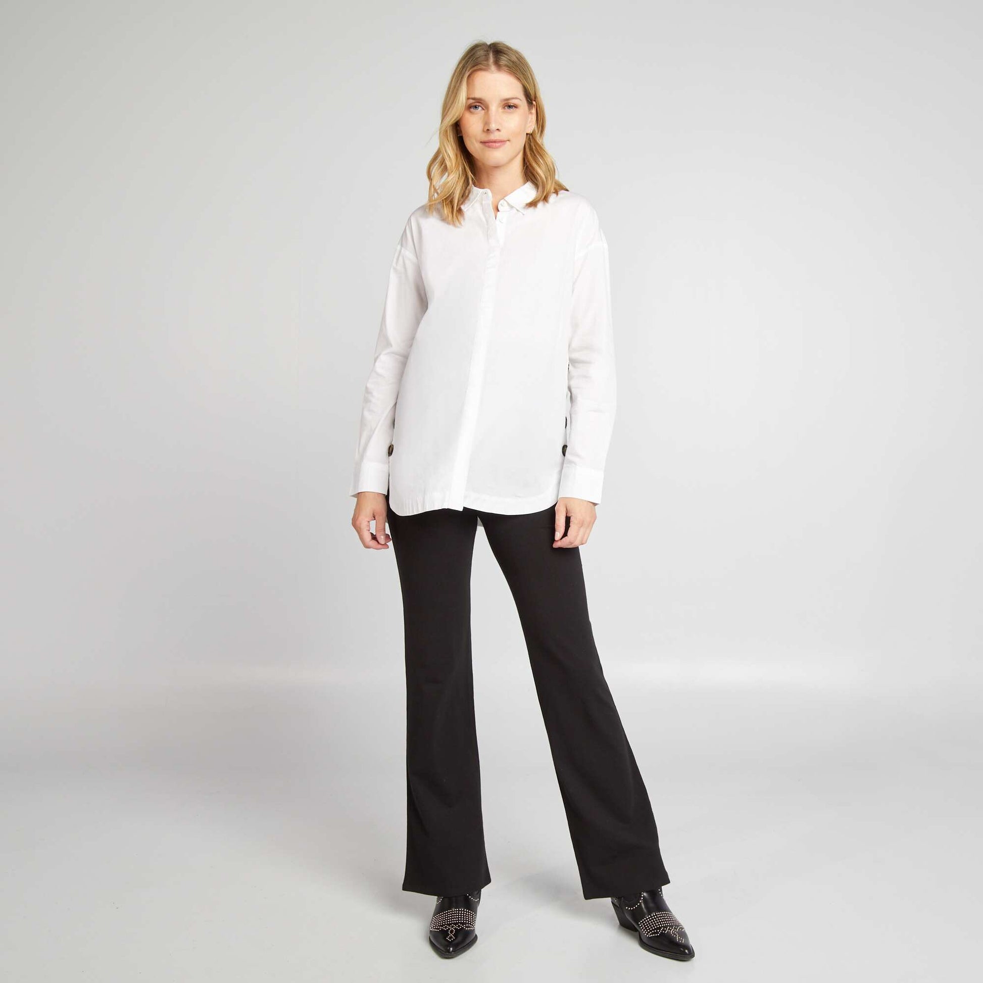 Legging bootcut de maternité NOIR