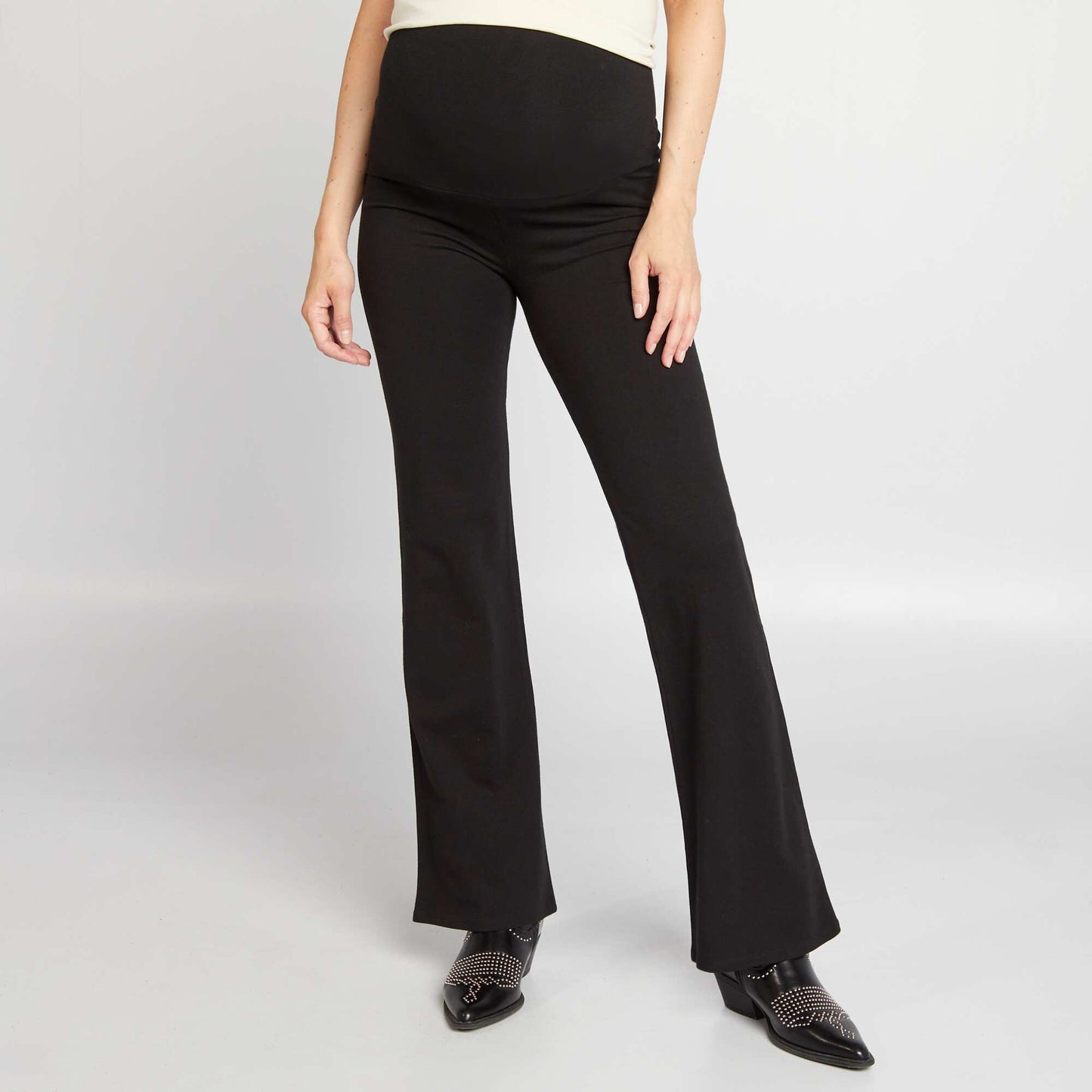 Legging bootcut de maternité NOIR
