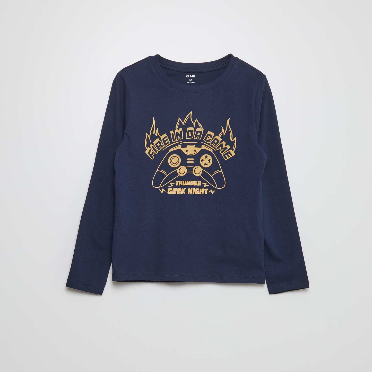 Pyjama long en jersey avec imprimé - 2 pièces BLEU MARINE FONCé