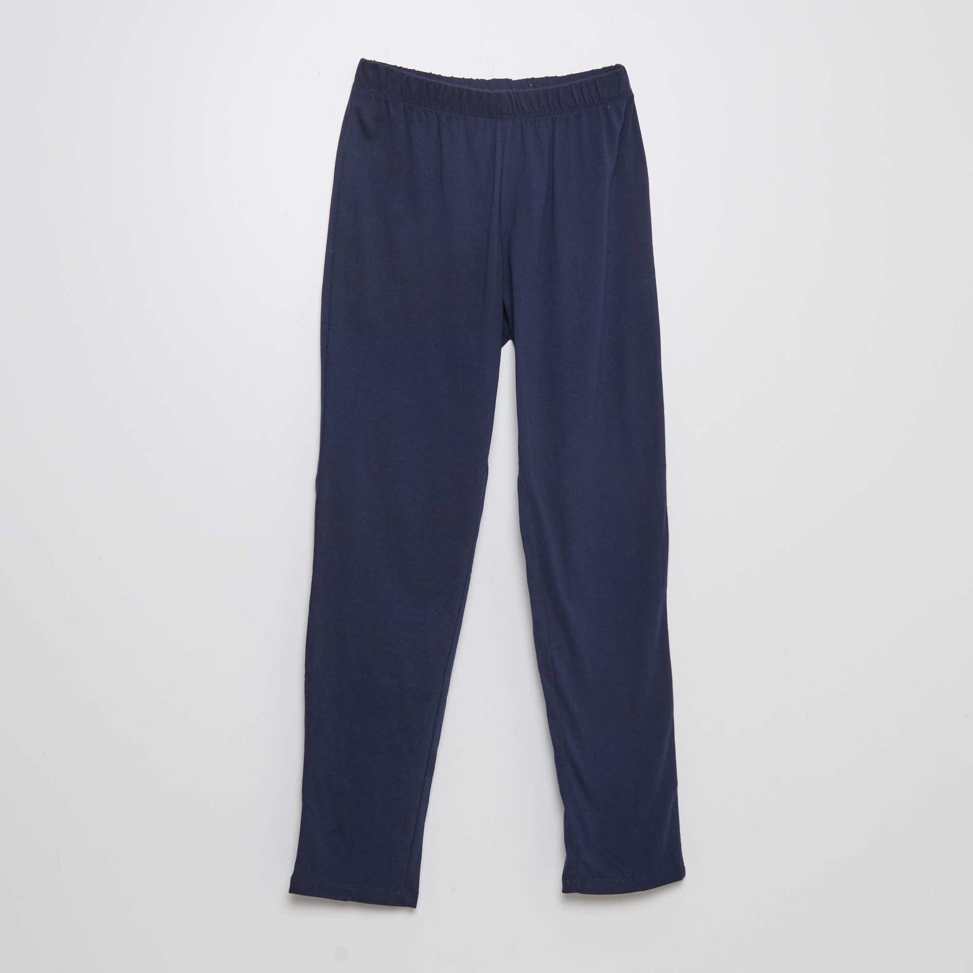 Pyjama long en jersey avec imprimé - 2 pièces BLEU MARINE FONCé