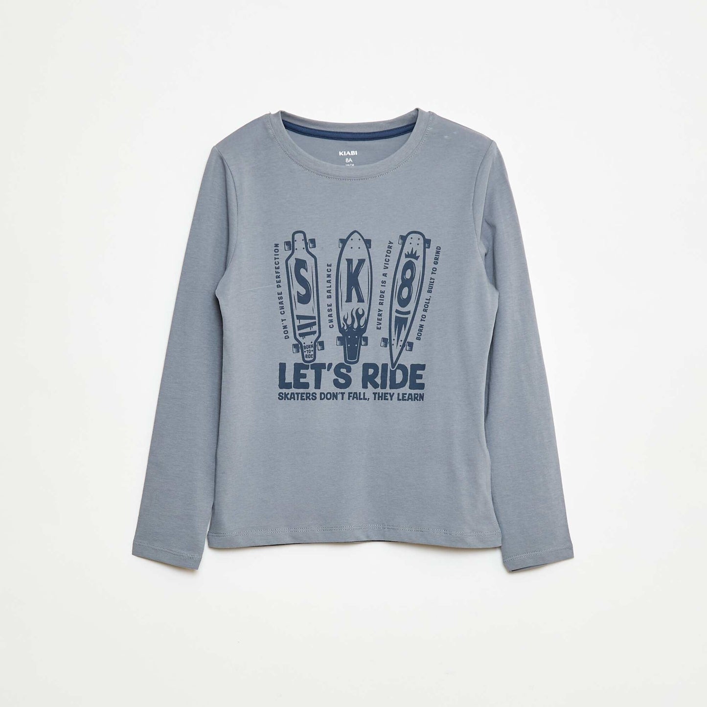 Pyjama long en jersey avec imprimé - 2 pièces BLEU