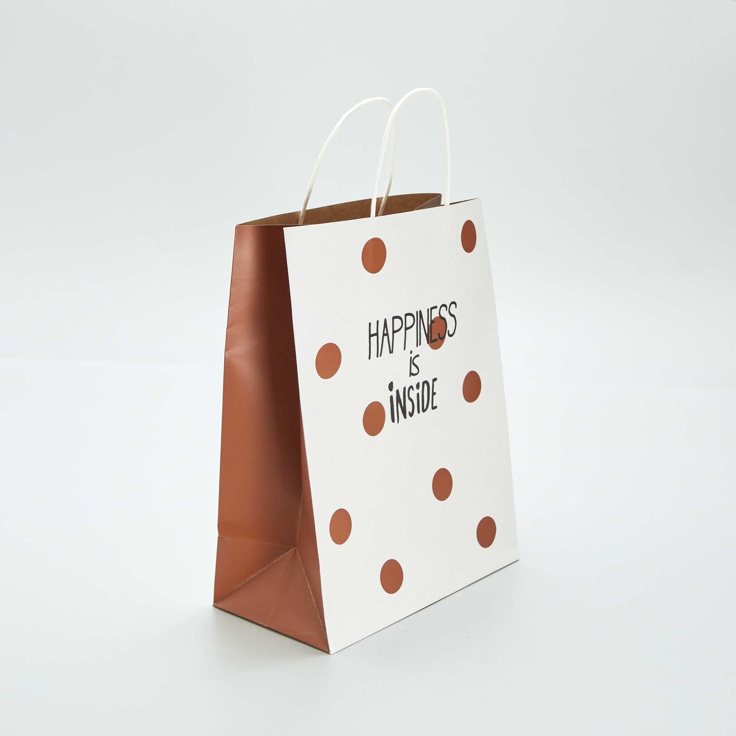 Sac cadeau en papier BLANC