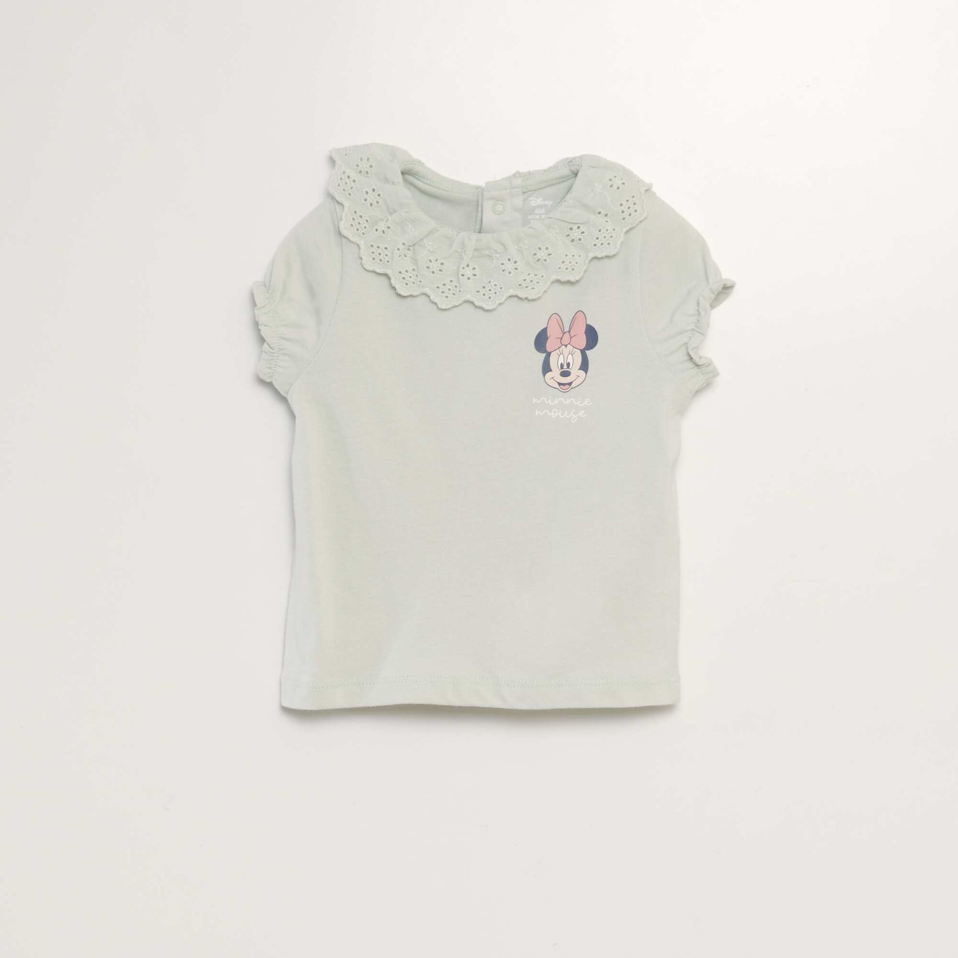 Tee-shirt col claudine 'Disney' VERT MINNIE