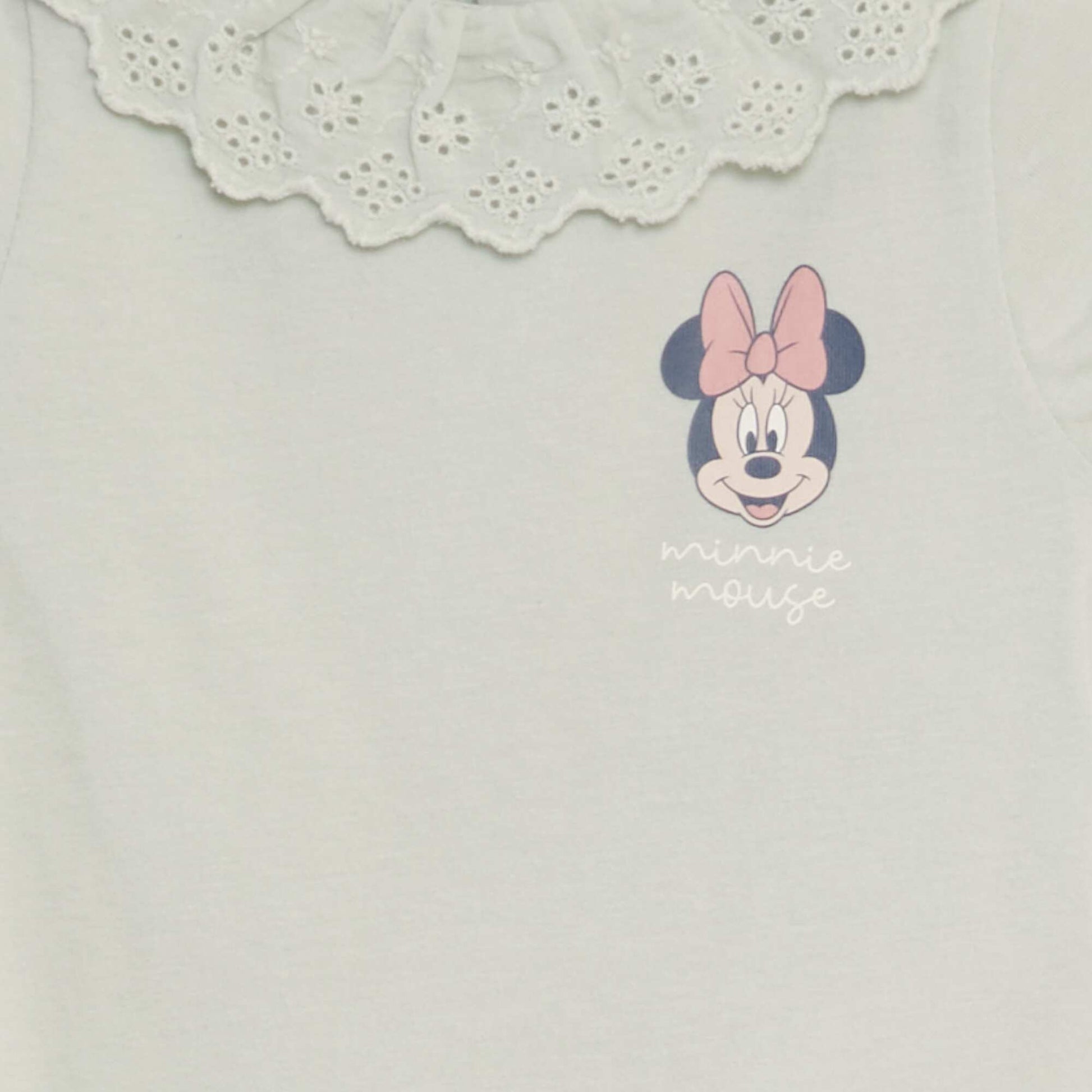 Tee-shirt col claudine 'Disney' VERT MINNIE