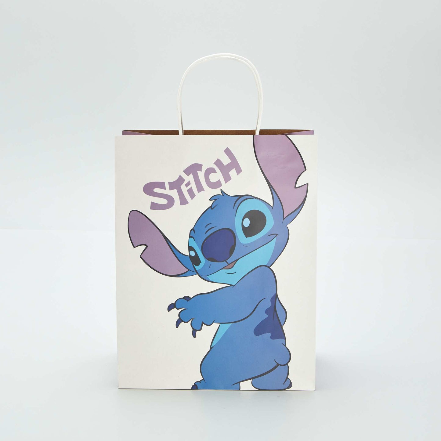 Sac cadeau en papier 'Stitch' BLANC