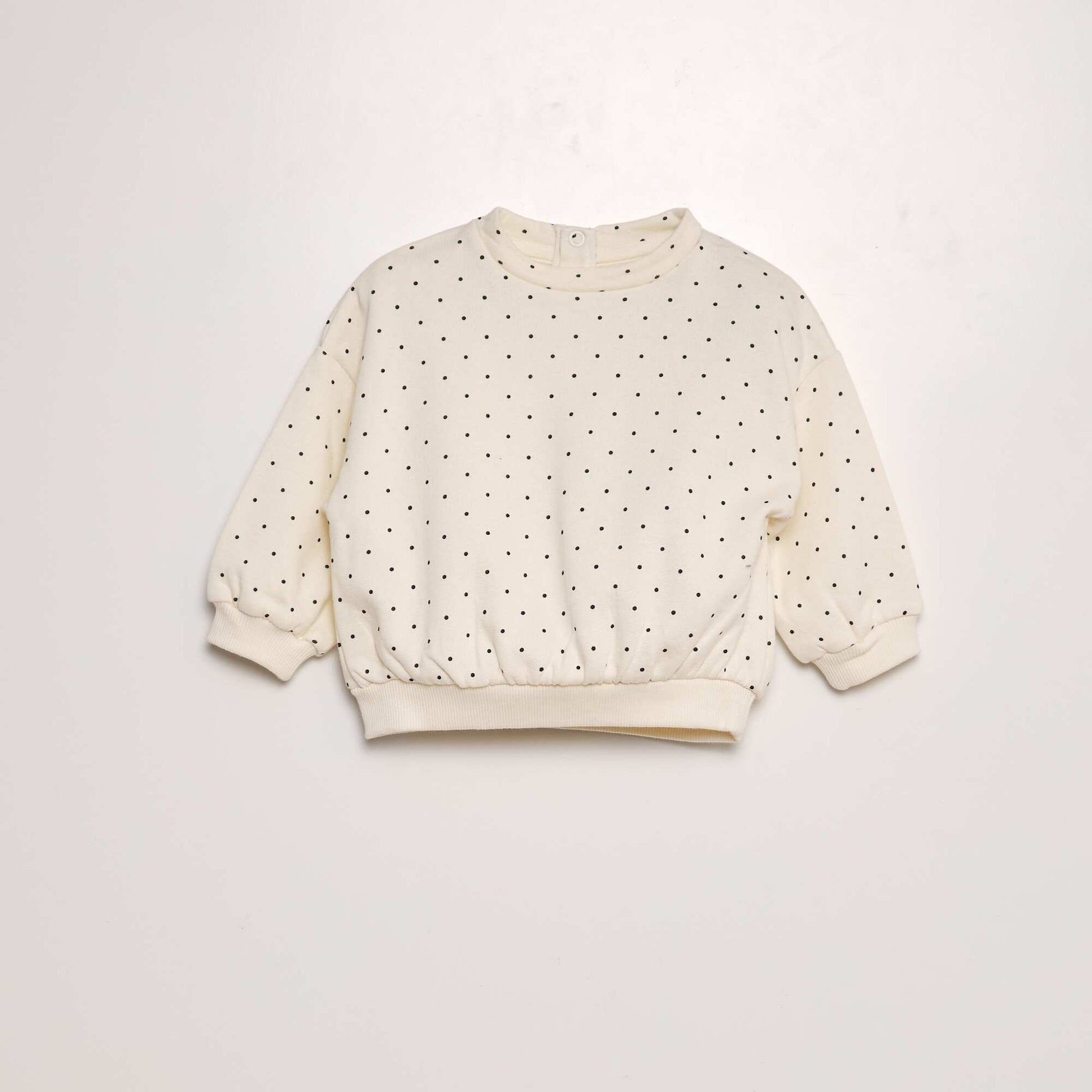 Ensemble imprimé sweat + legging - 2 pièces BLANC/NOIR