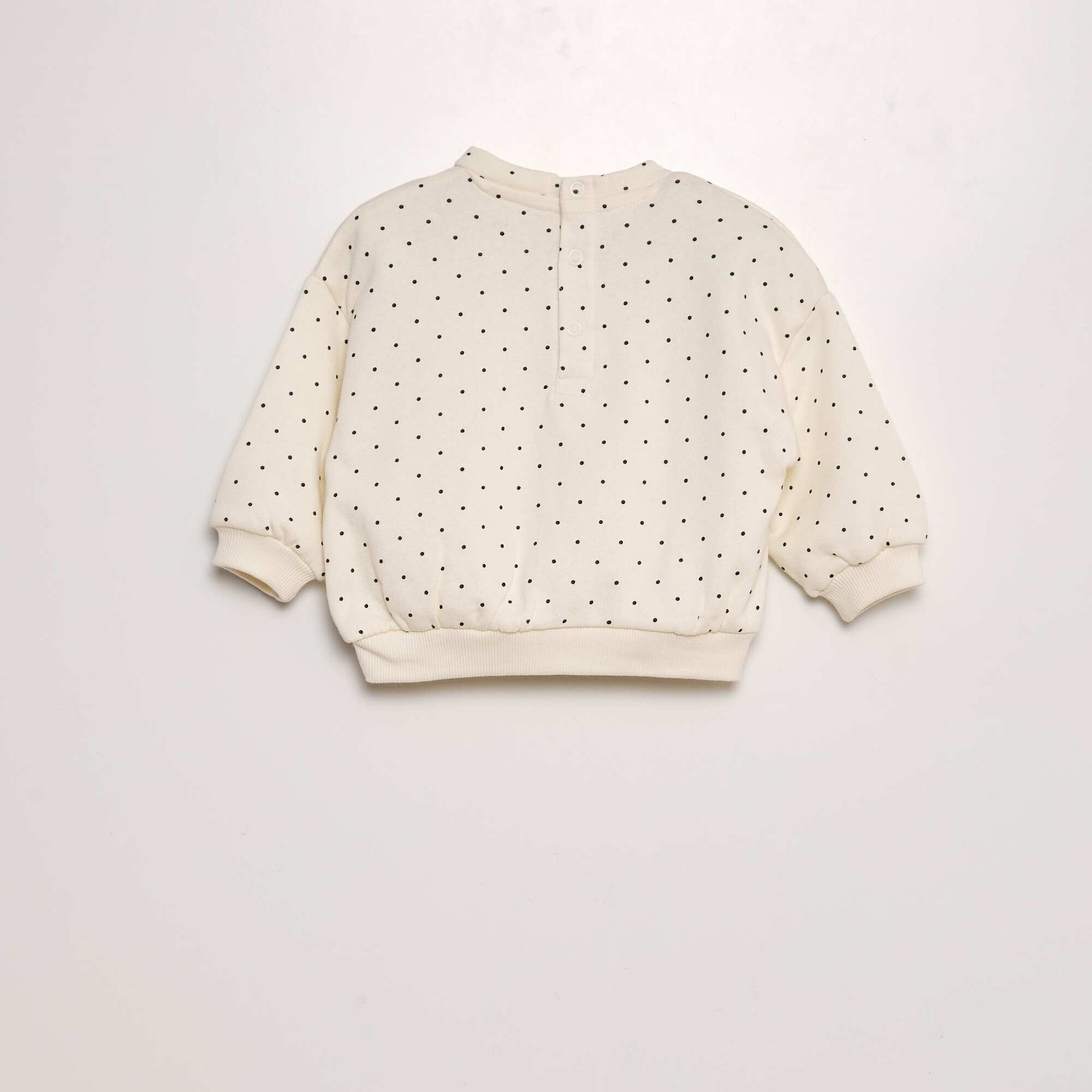 Ensemble imprimé sweat + legging - 2 pièces BLANC/NOIR