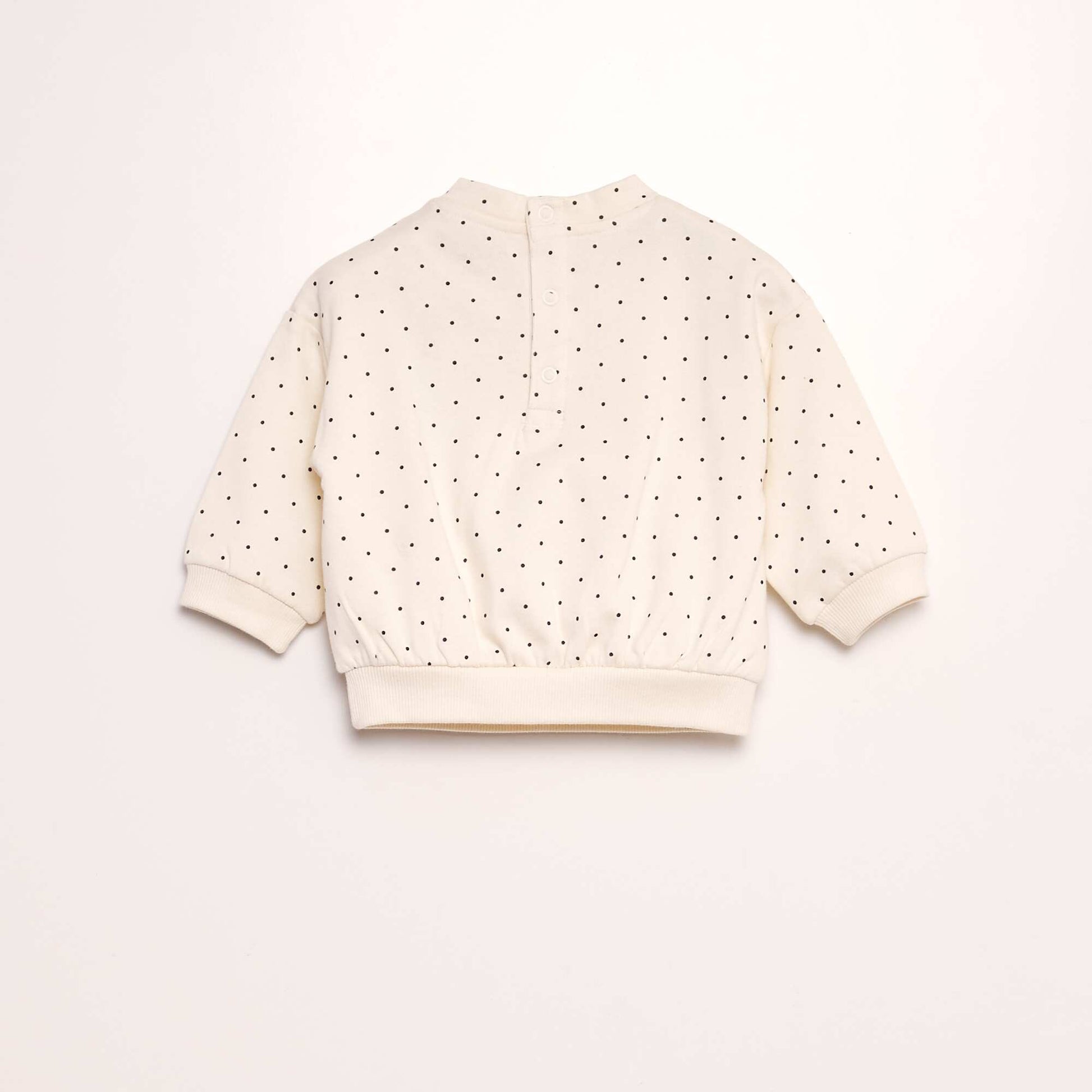Ensemble imprimé sweat + legging - 2 pièces BLANC/NOIR