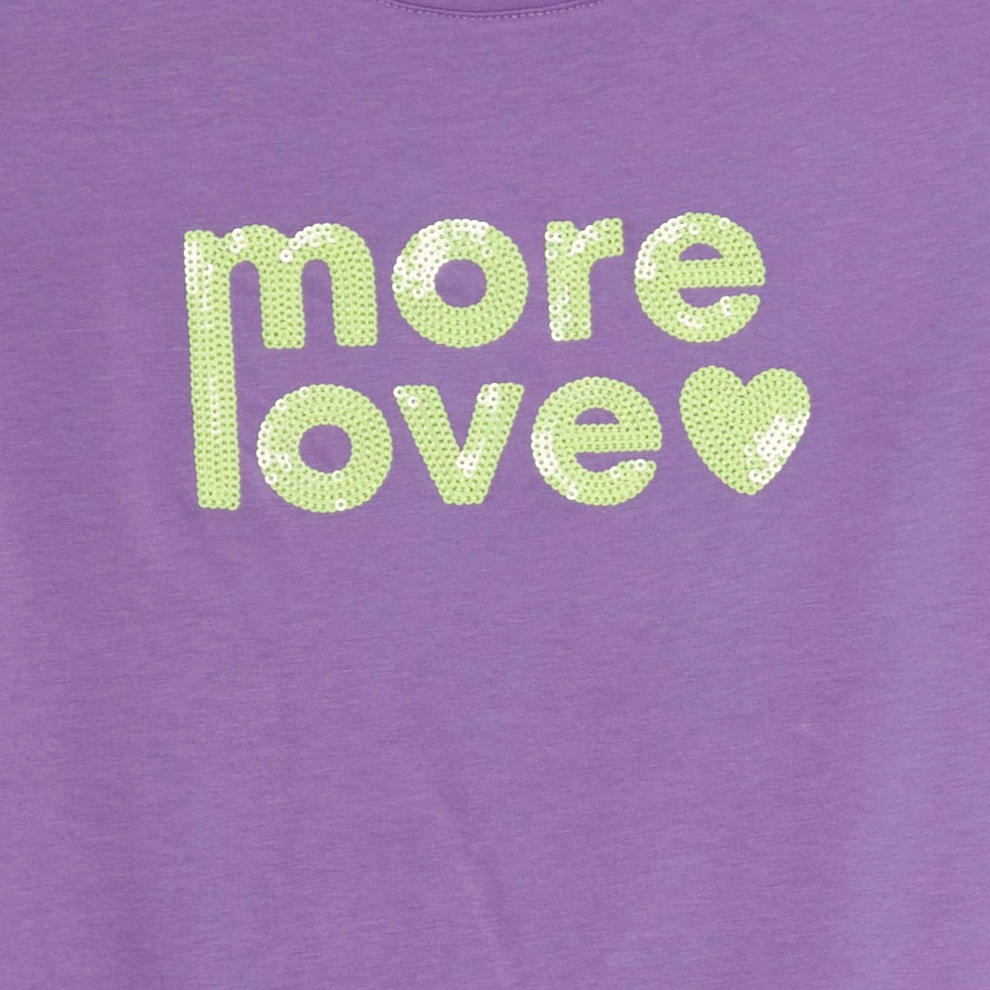 T-shirt manches courtes avec animation VIOLET