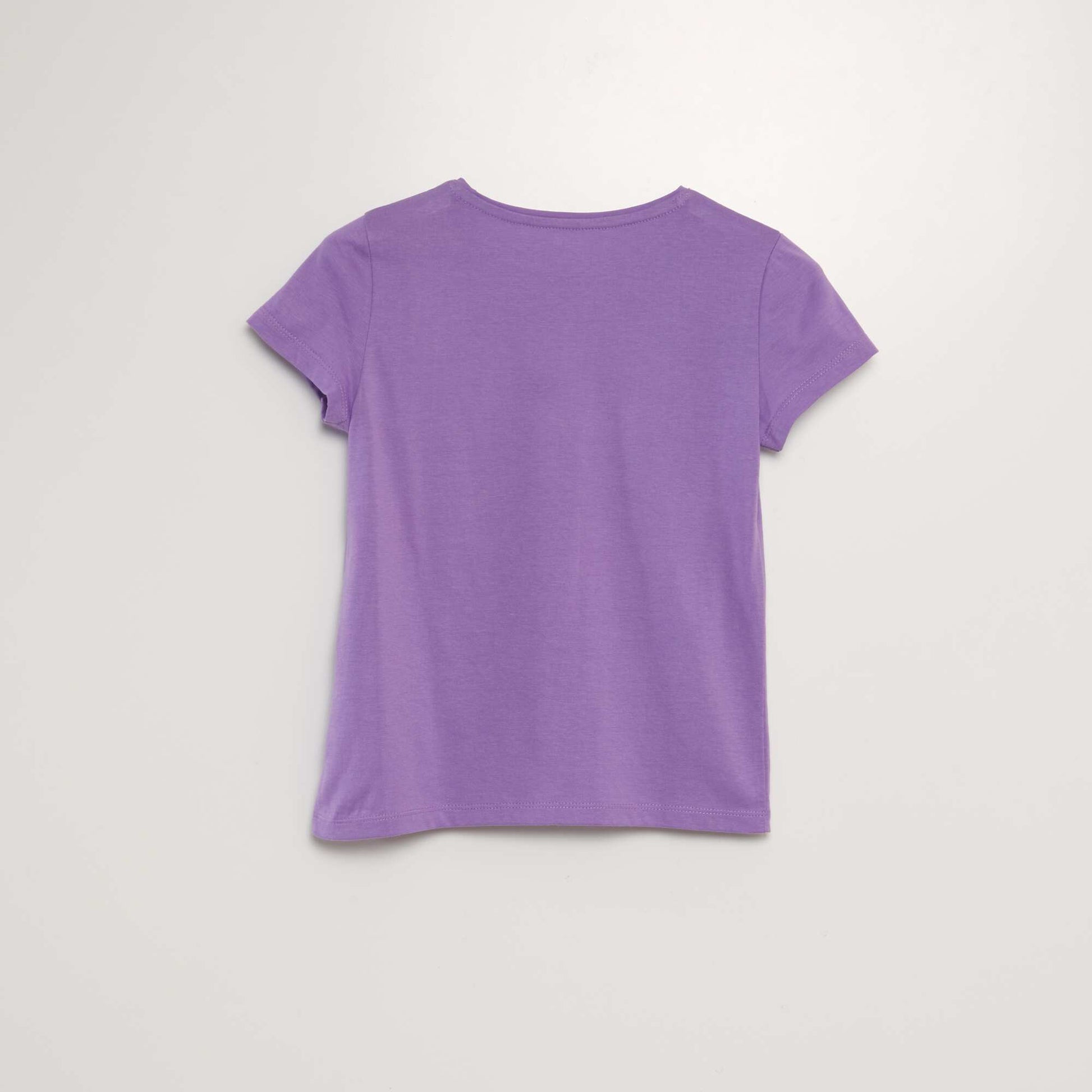 T-shirt manches courtes avec animation VIOLET