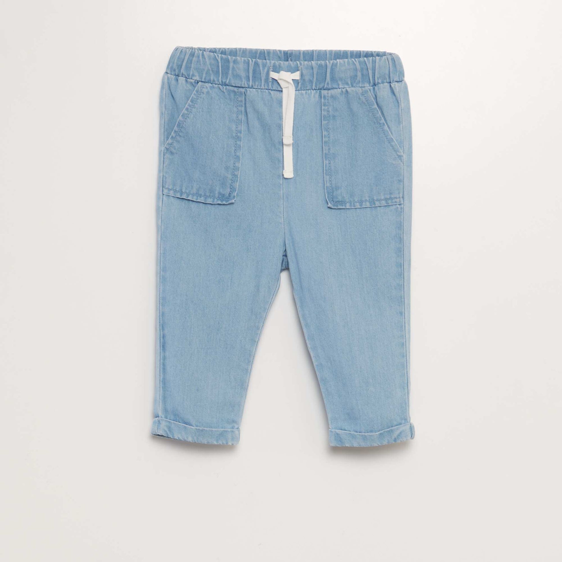 Pantalon coupe jogging en denim DENIM
