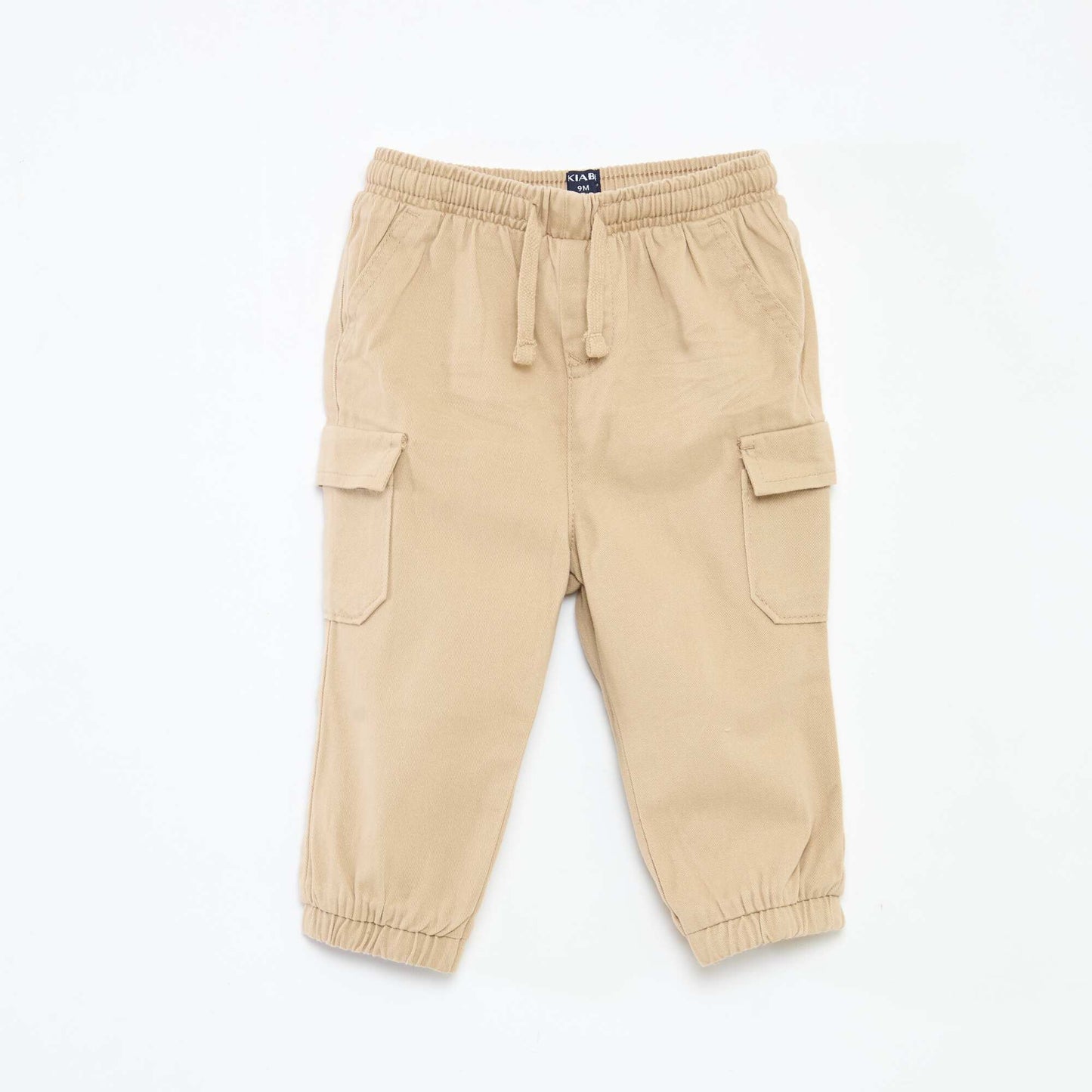 Pantalon jogger avec poches à rabat BEIGE