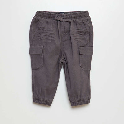 Pantalon jogger avec poches à rabat ANTHRACITE