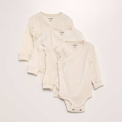 Lot de 3 bodies évolutif BEIGE