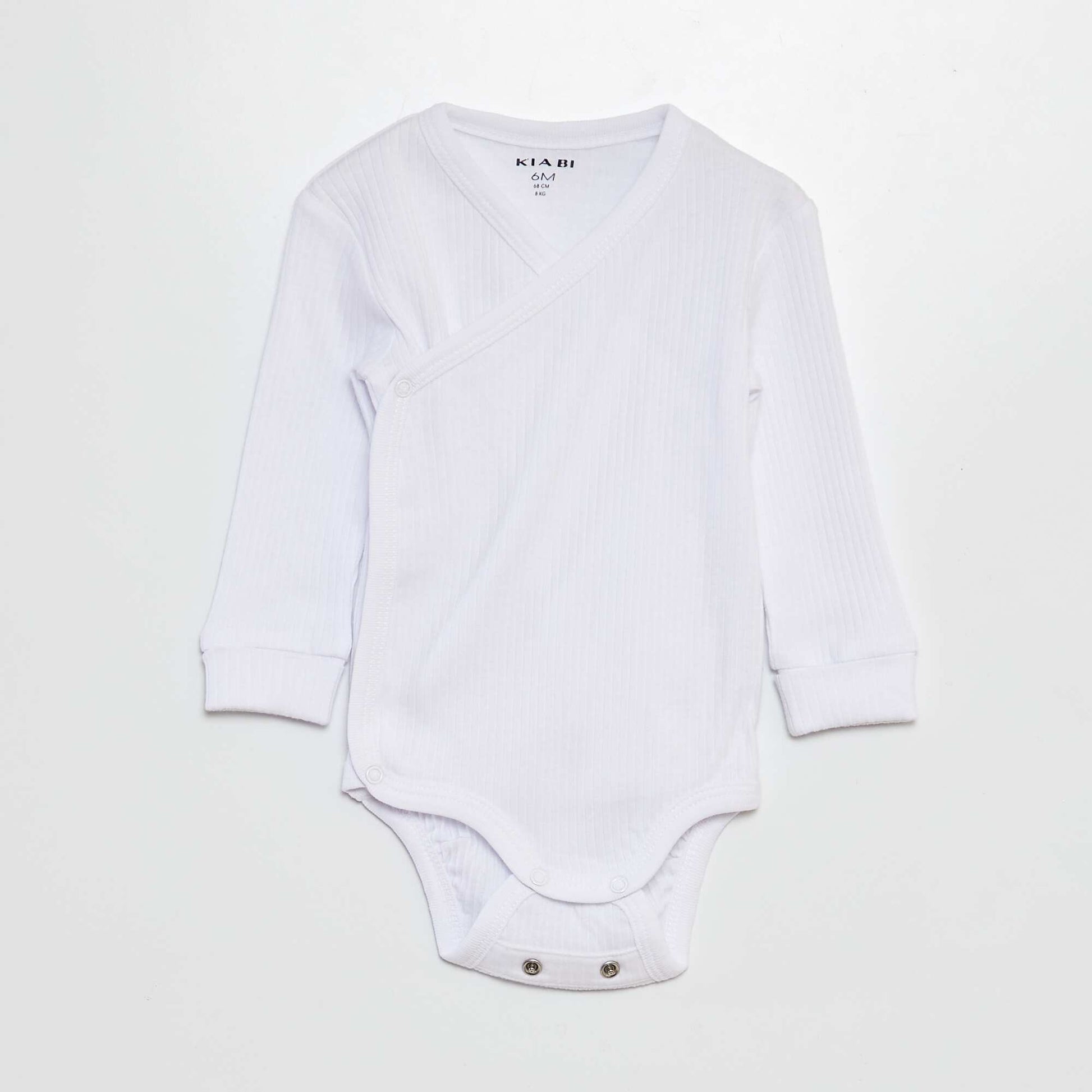 Lot de 3 bodies évolutif BLANC