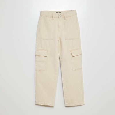 Pantalon denim multipoches BLANC CASSé