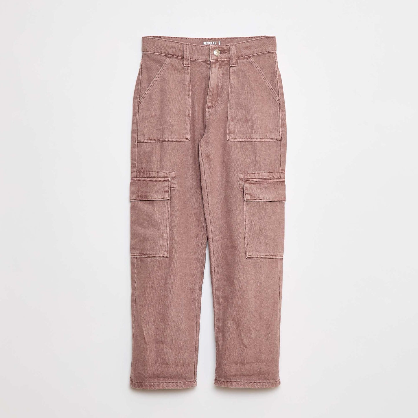 Pantalon denim multipoches MAUVE