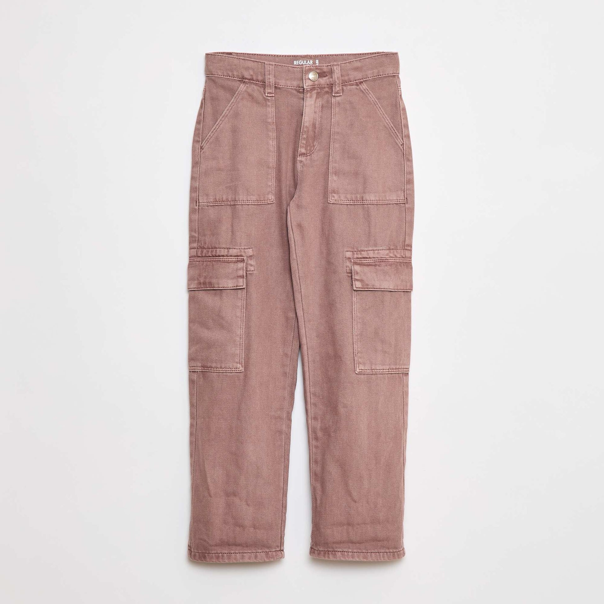 Pantalon denim multipoches MAUVE