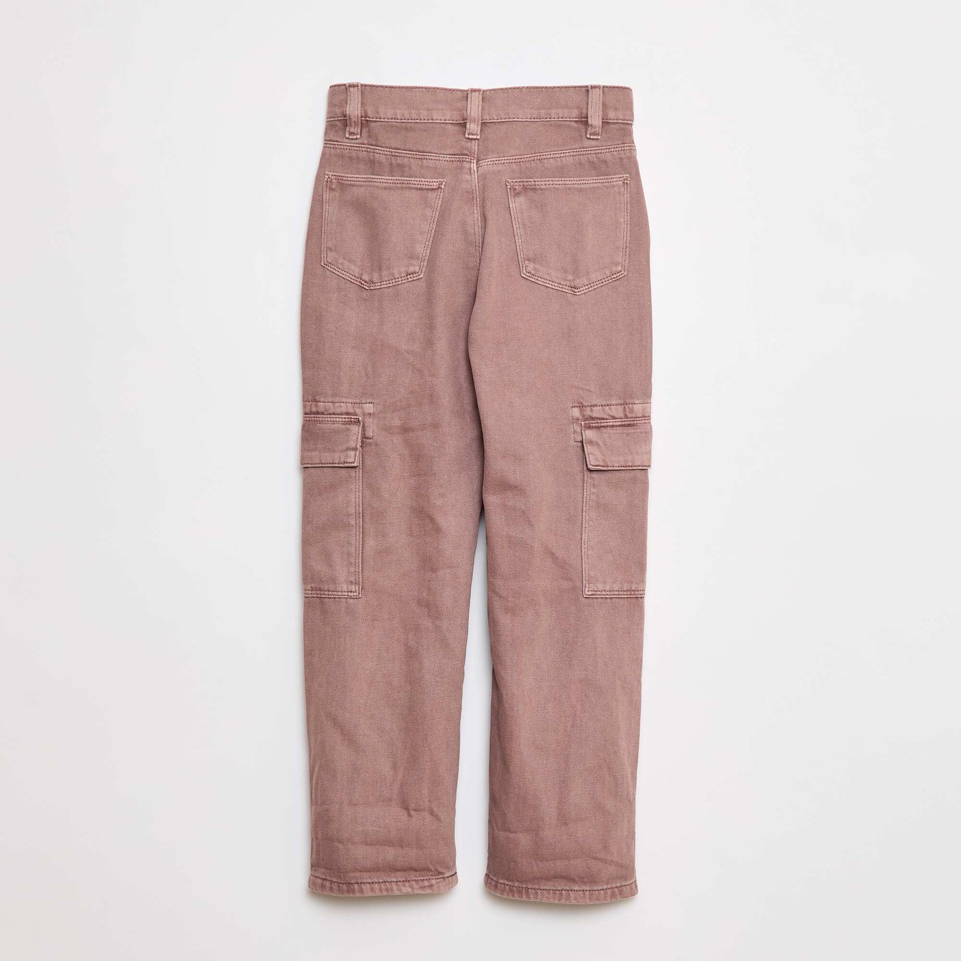 Pantalon denim multipoches MAUVE