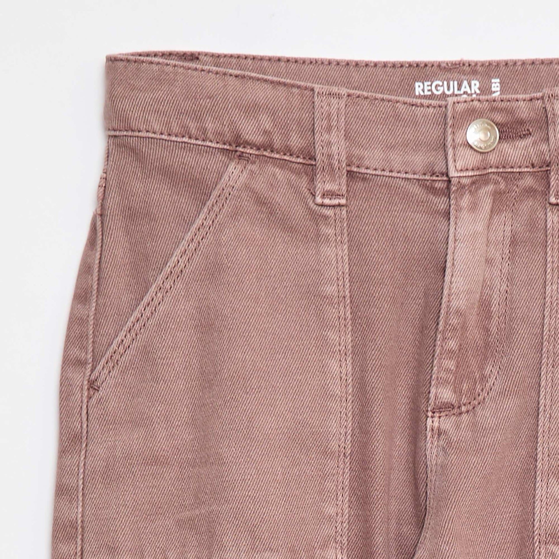 Pantalon denim multipoches MAUVE