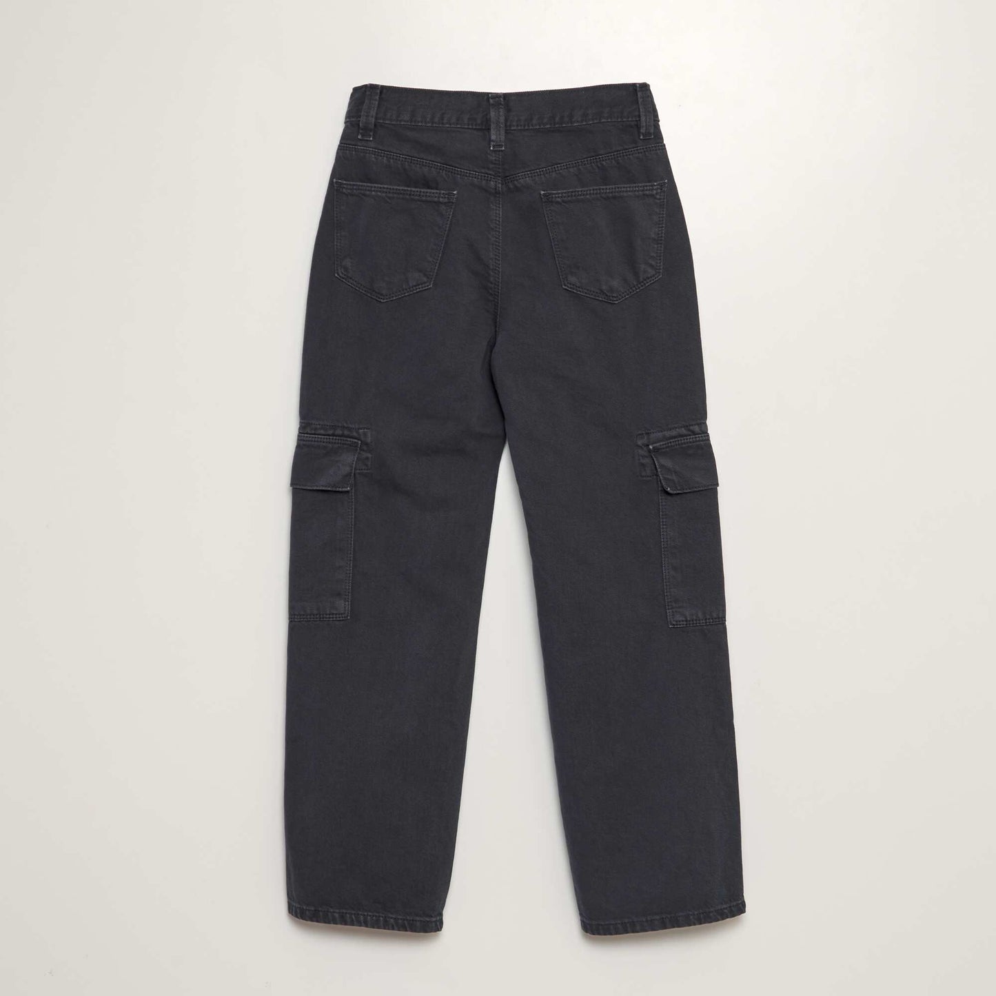 Pantalon denim multipoches GRIS ANTHRACITE