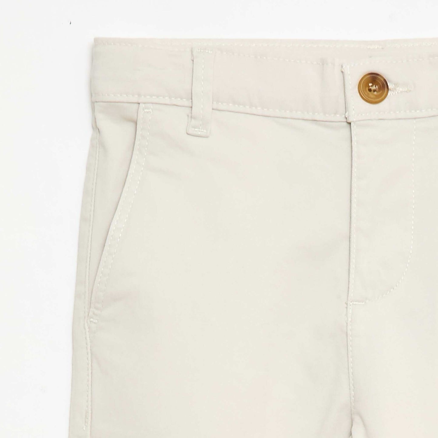 Pantalon chino slim BLANC