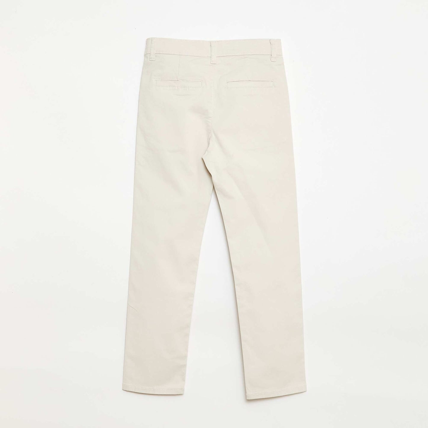 Pantalon chino slim BLANC