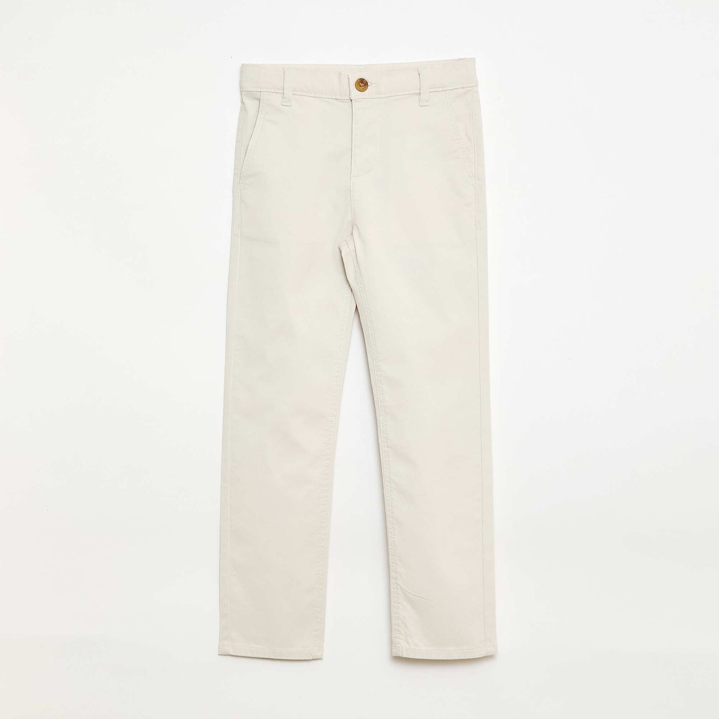 Pantalon chino slim BLANC