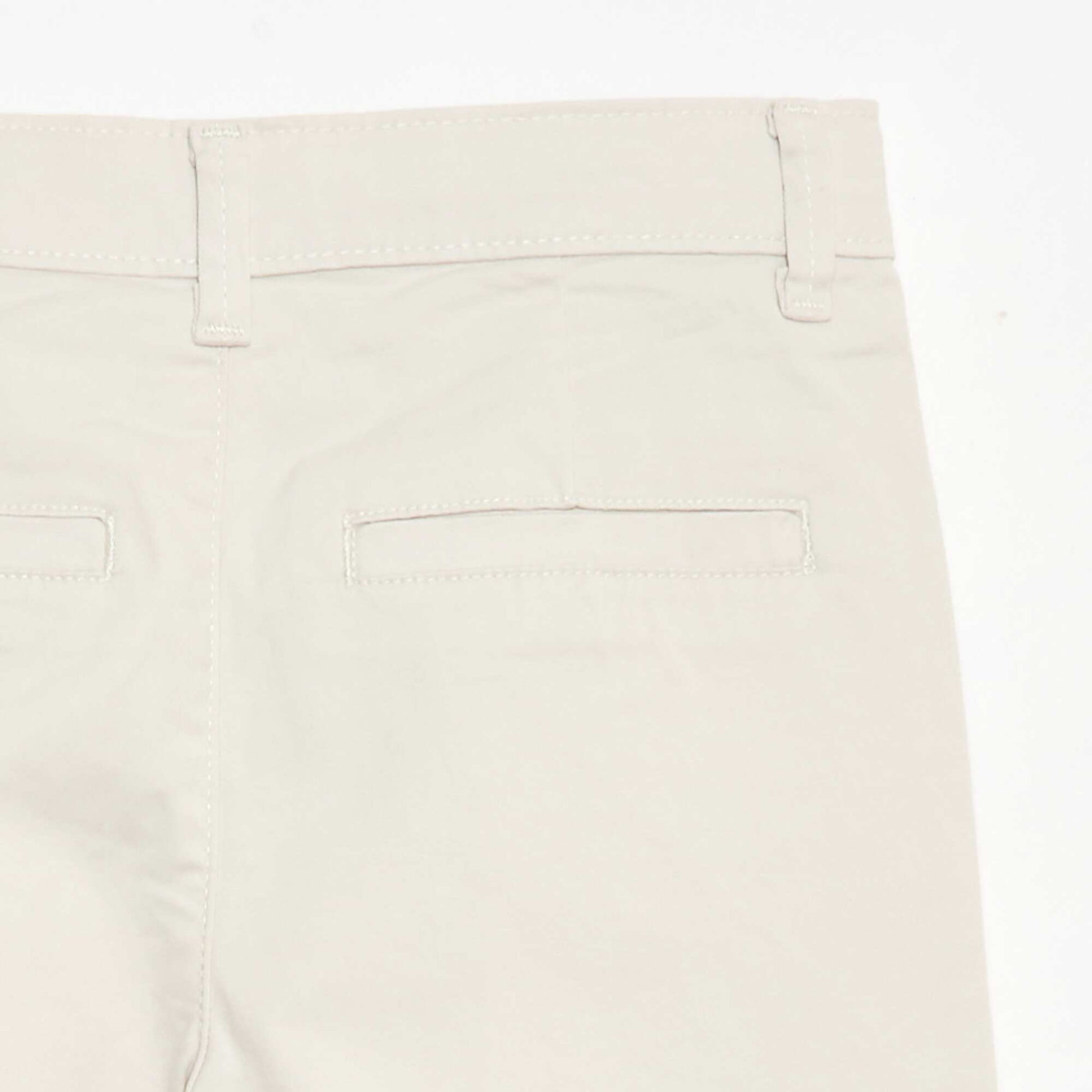 Pantalon chino slim BLANC