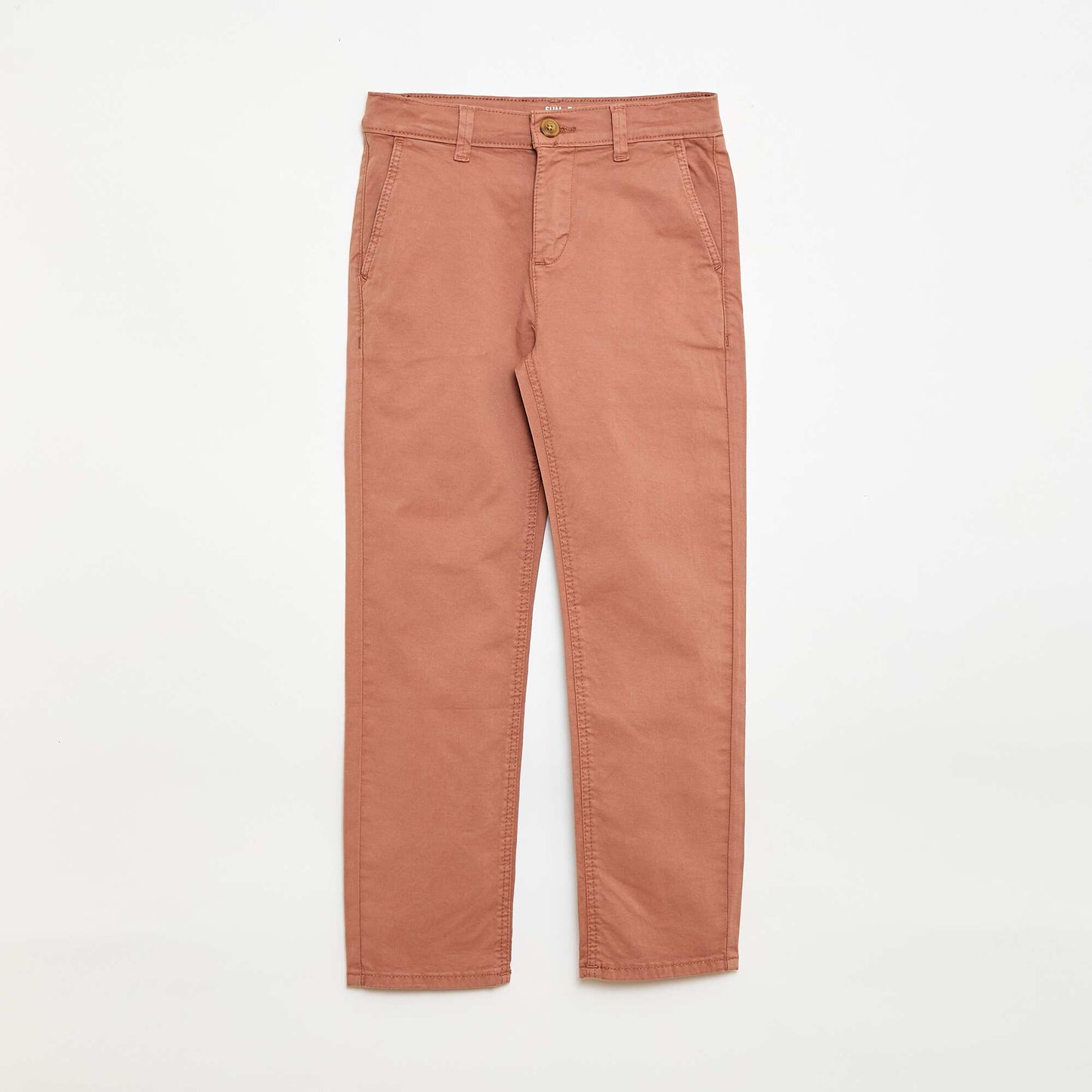 Pantalon chino slim MARRON