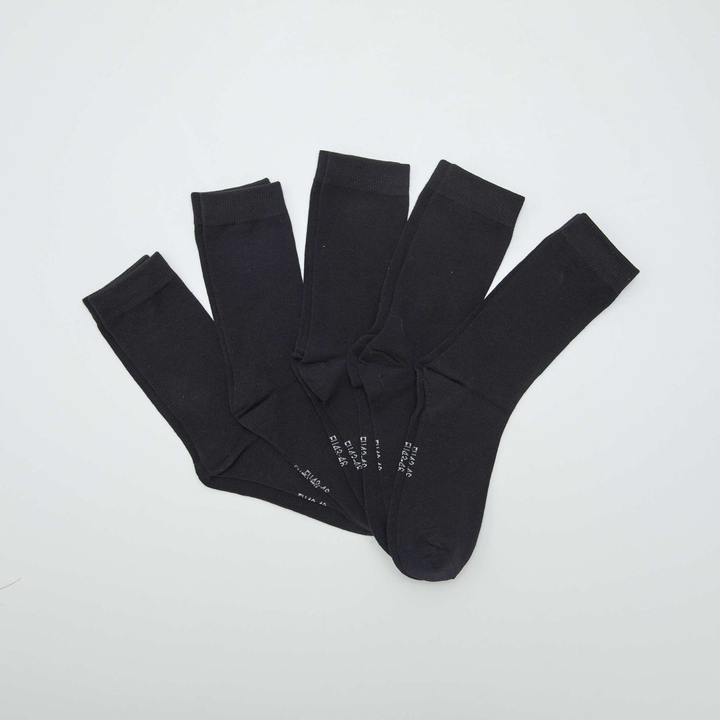 Lot de 5 paires de chaussettes NOIR
