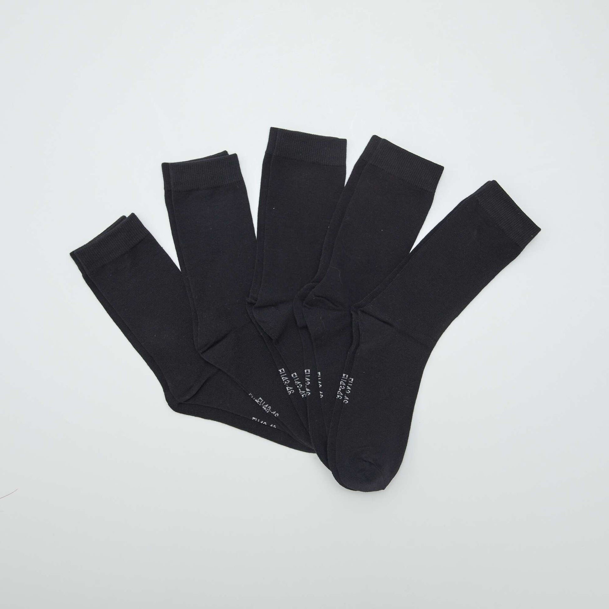 Lot de 5 paires de chaussettes NOIR