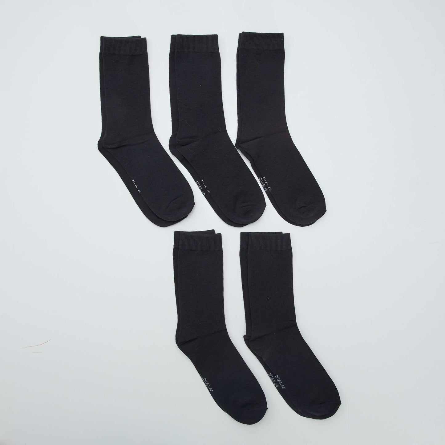 Lot de 5 paires de chaussettes NOIR
