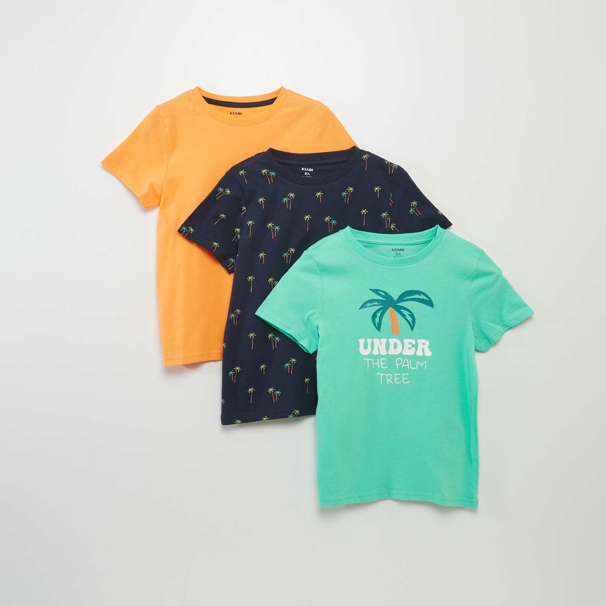 Lot de 3 T-shirts à manches courtes ORANGE