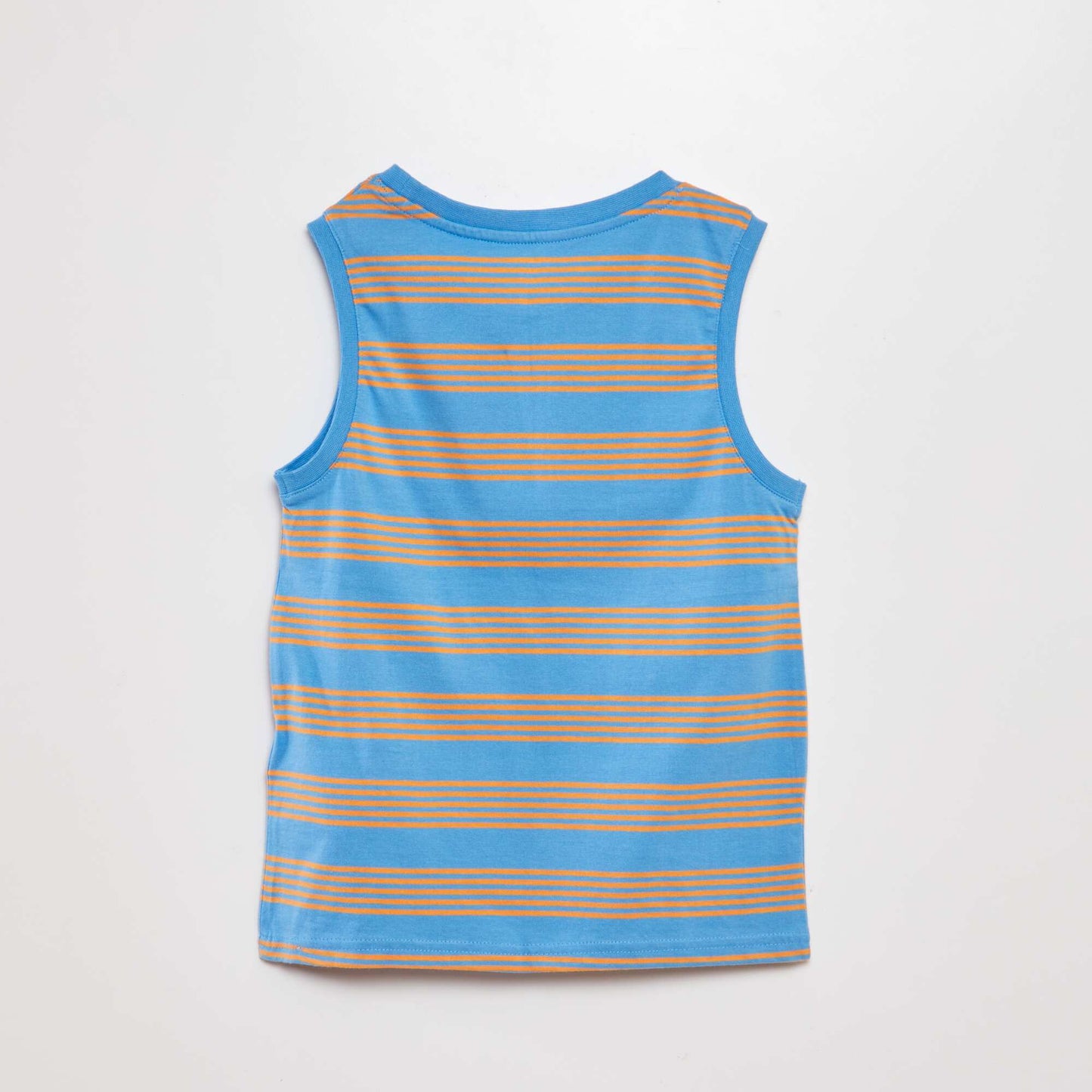Débardeur en coton à imprimé BLEU