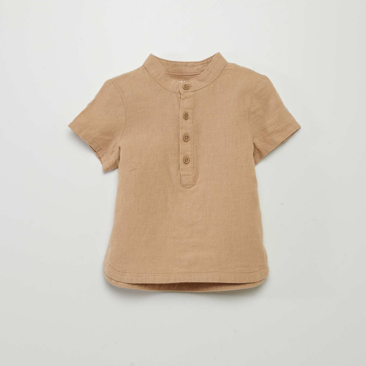 Chemisier en lin mélangé BEIGE