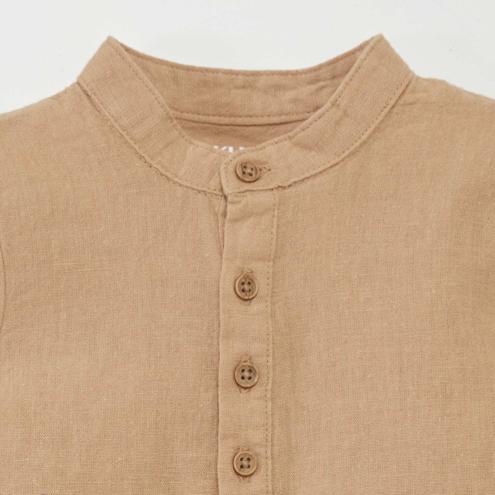 Chemisier en lin mélangé BEIGE