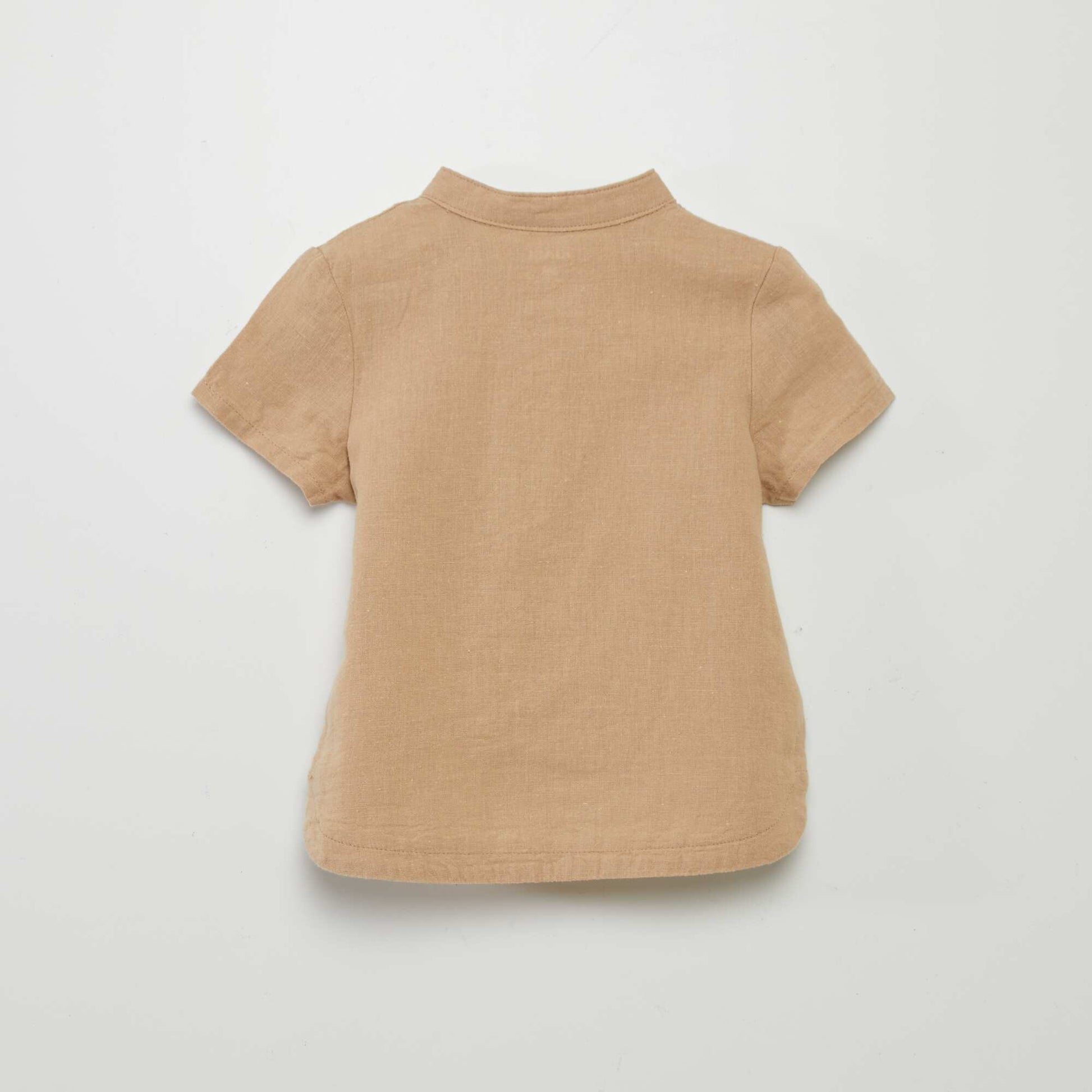 Chemisier en lin mélangé BEIGE