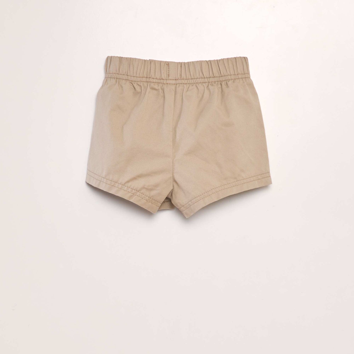 Short à taille élastiquée BEIGE
