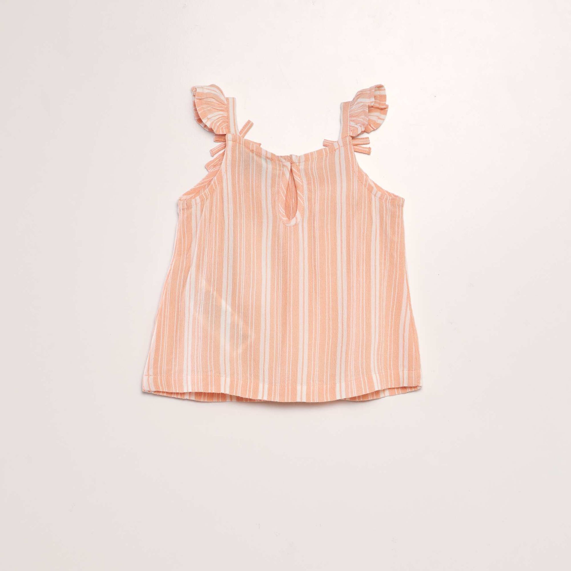 Blouse à bretelles volantées ROSE