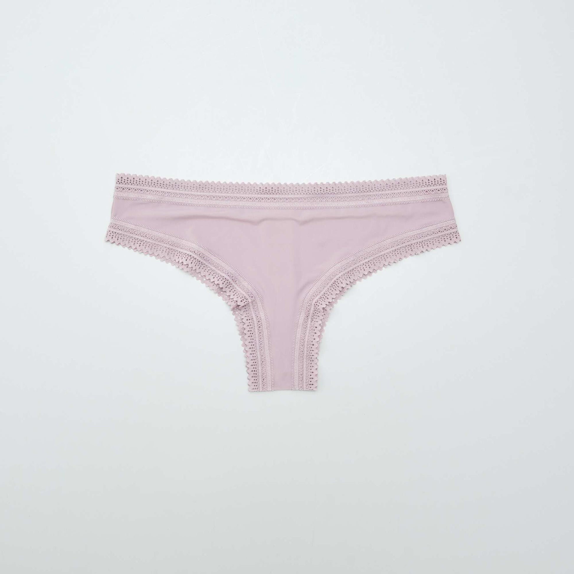 Lot de 3 tangas en microfibre imprimé VIOLET