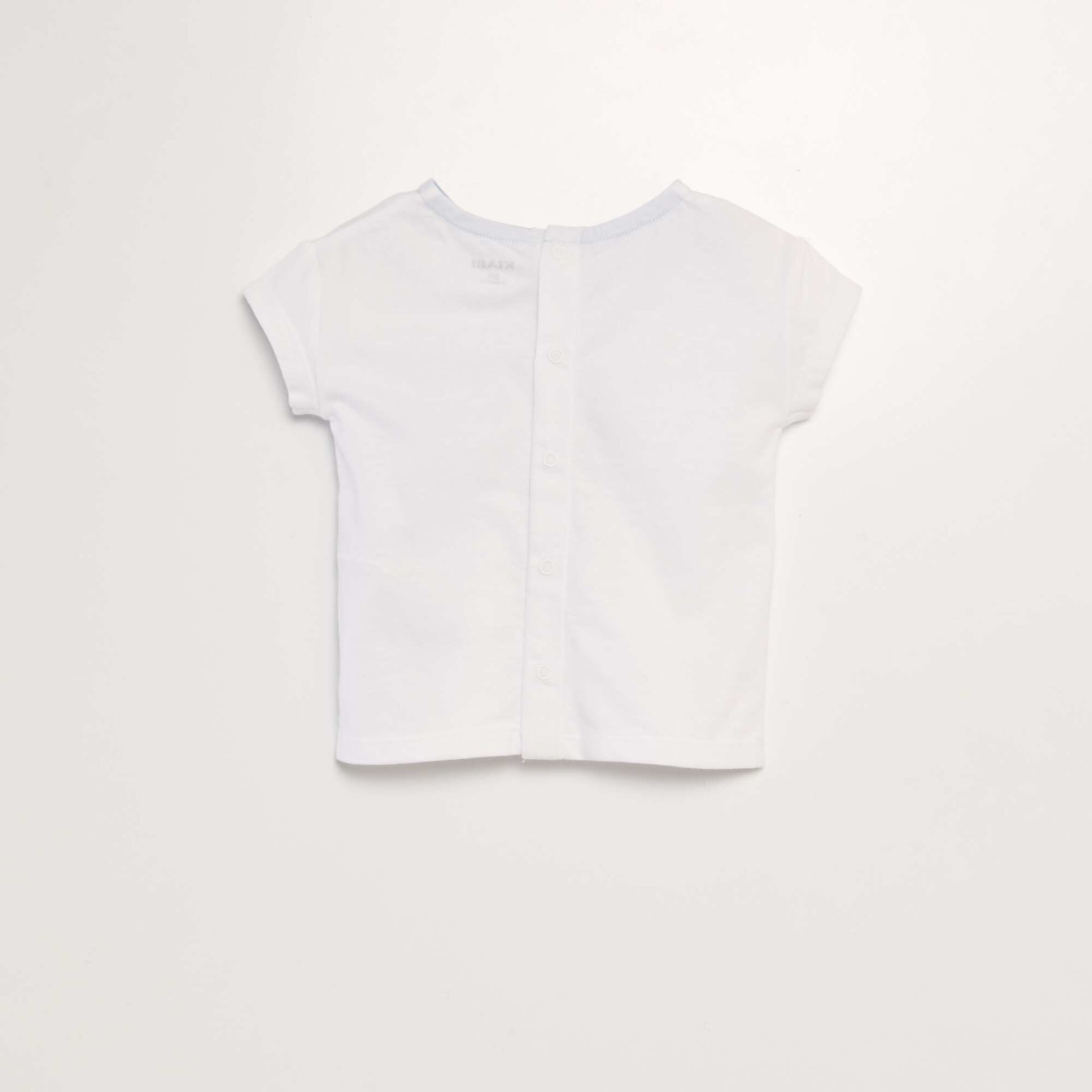 Tee-shirt imprimé message BLANC
