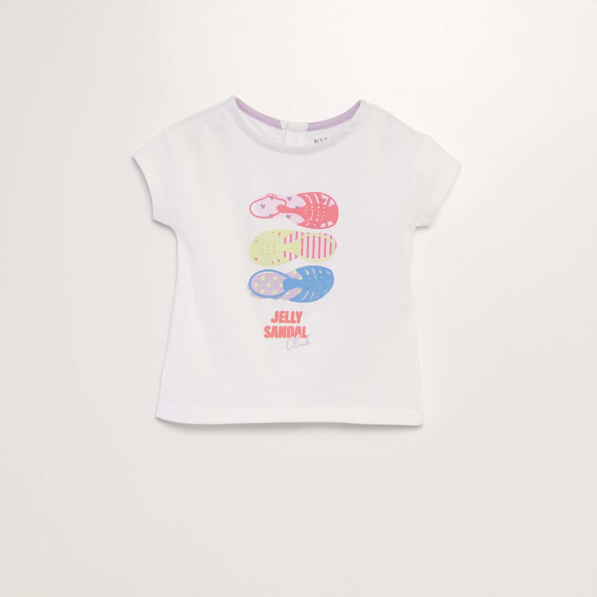 Tee-shirt imprimé message BLANC