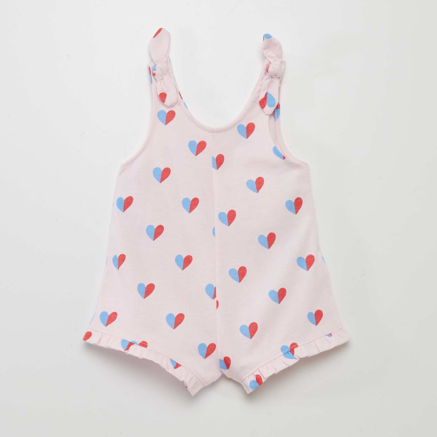 Combishorts / barboteuse finitions volantées ROSE