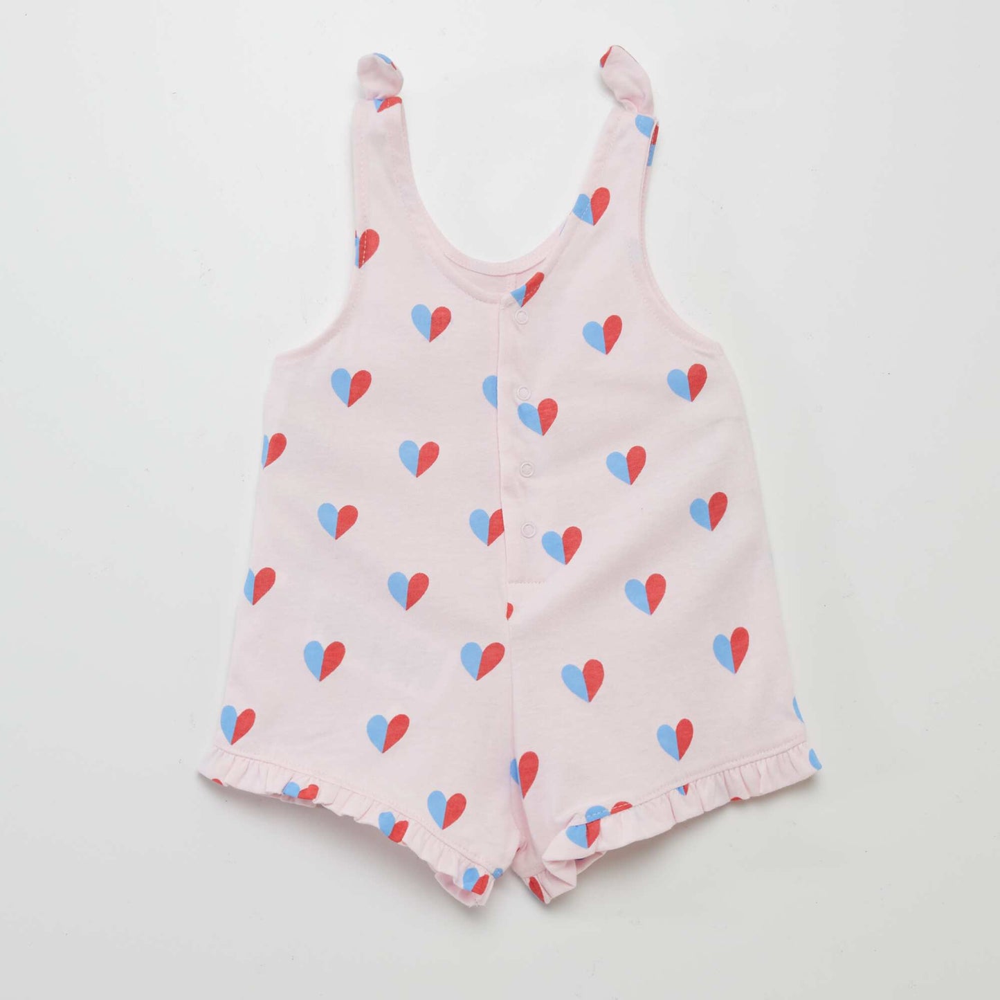 Combishorts / barboteuse finitions volantées ROSE