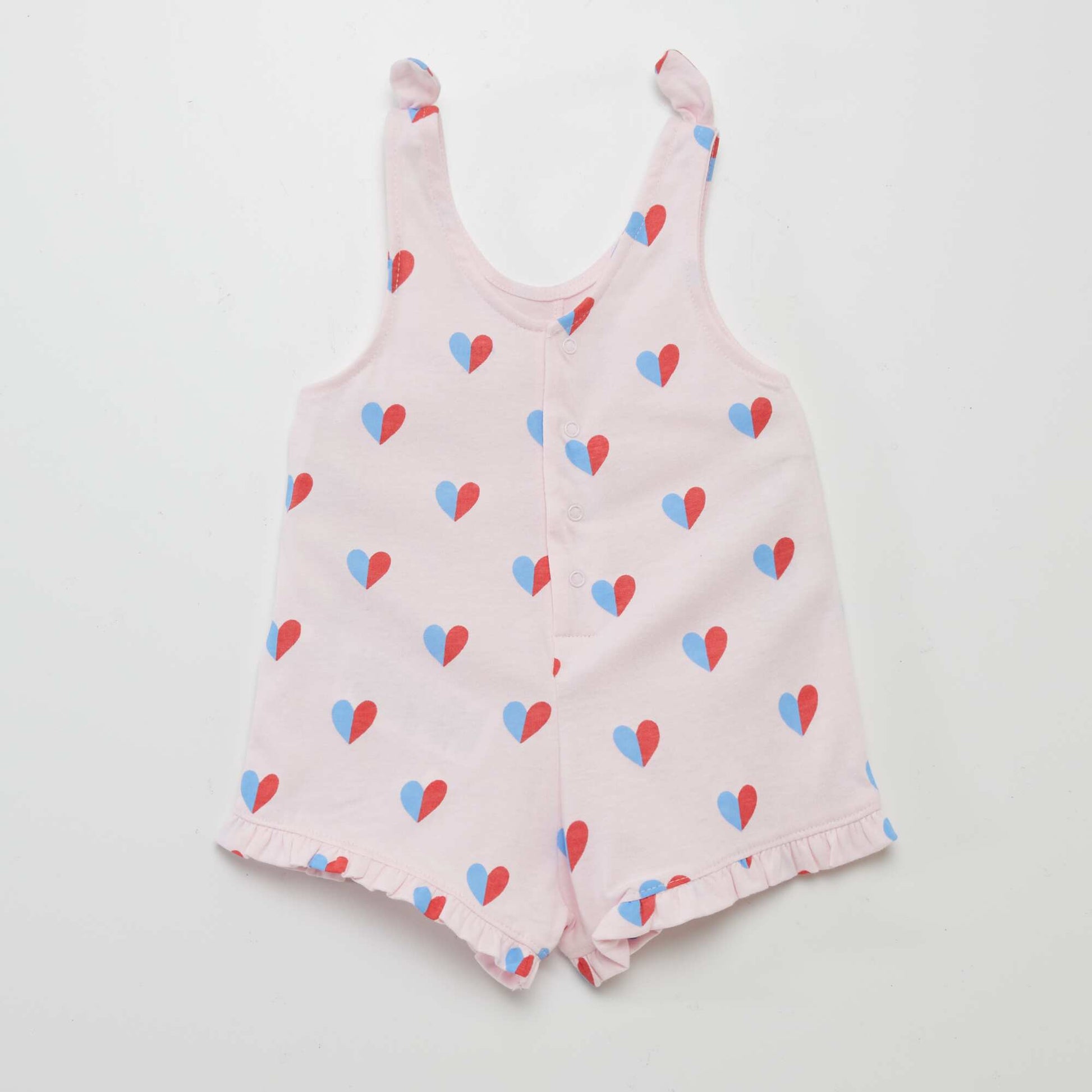 Combishorts / barboteuse finitions volantées ROSE