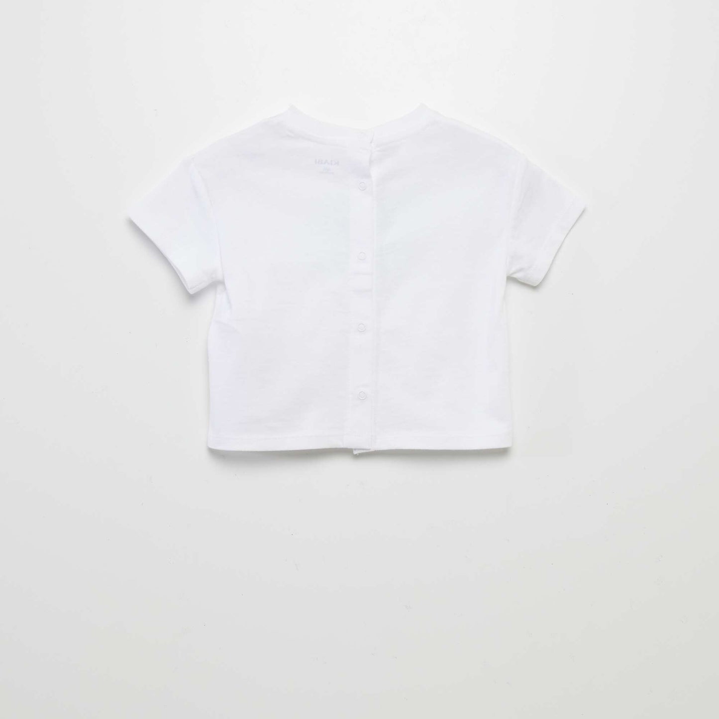 T-shirt à manches courtes imprimé BLANC