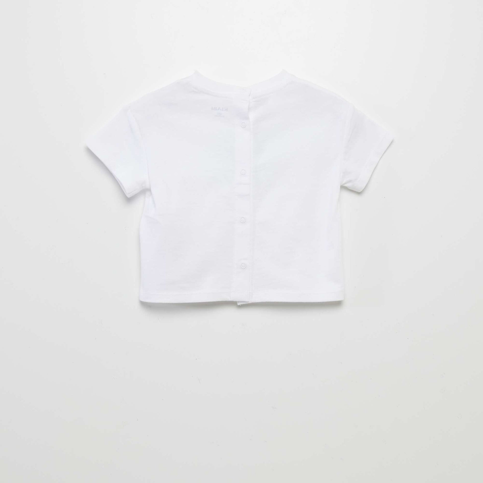 T-shirt à manches courtes imprimé BLANC